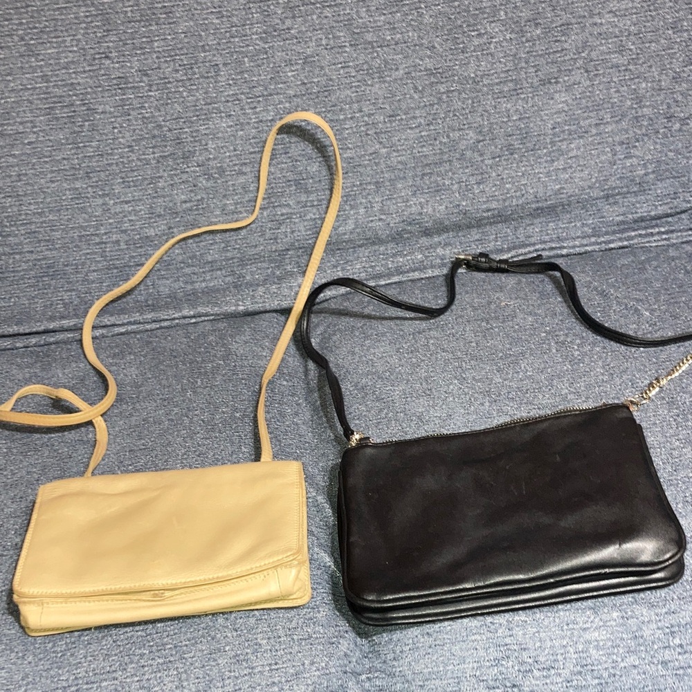 Elegant Black and Cream Women's Crossbody Bags